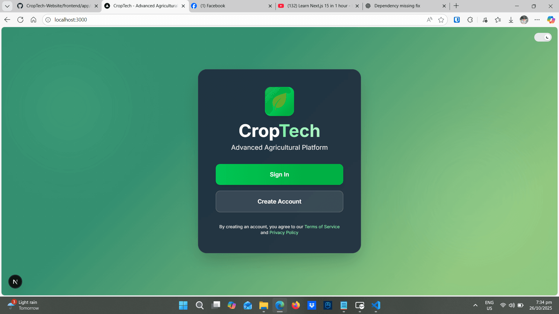 CropTech Website